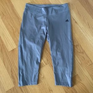Adidas Aeroready Purple Capri Leggings Sz Lg